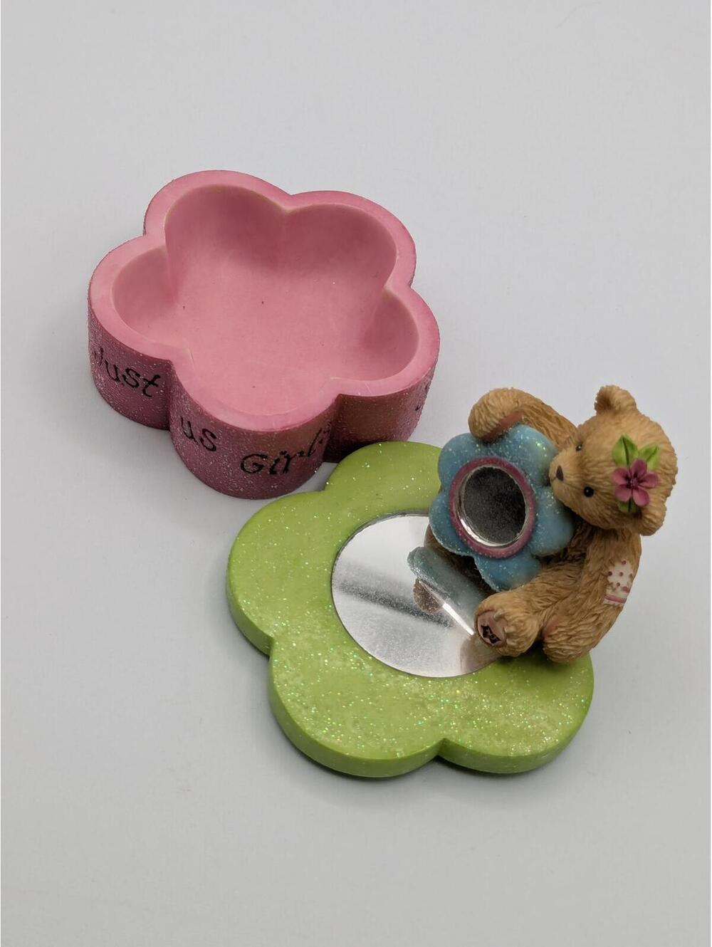Cherished Teddies Just Us Girls (846090) 2001, Covered Trinket Box - Picture 5 of 7